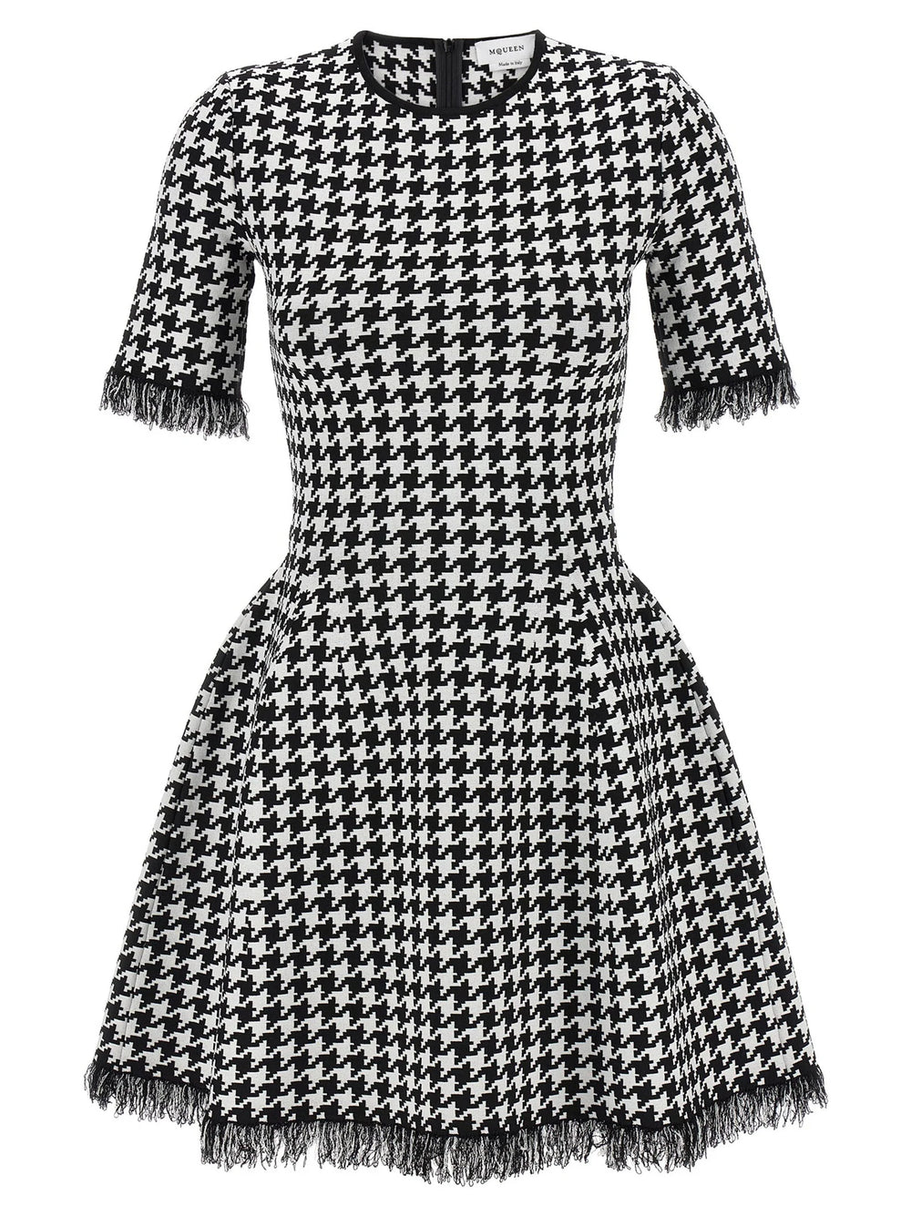 Alexander McQueen Bicolor Viscose Short Dress - S