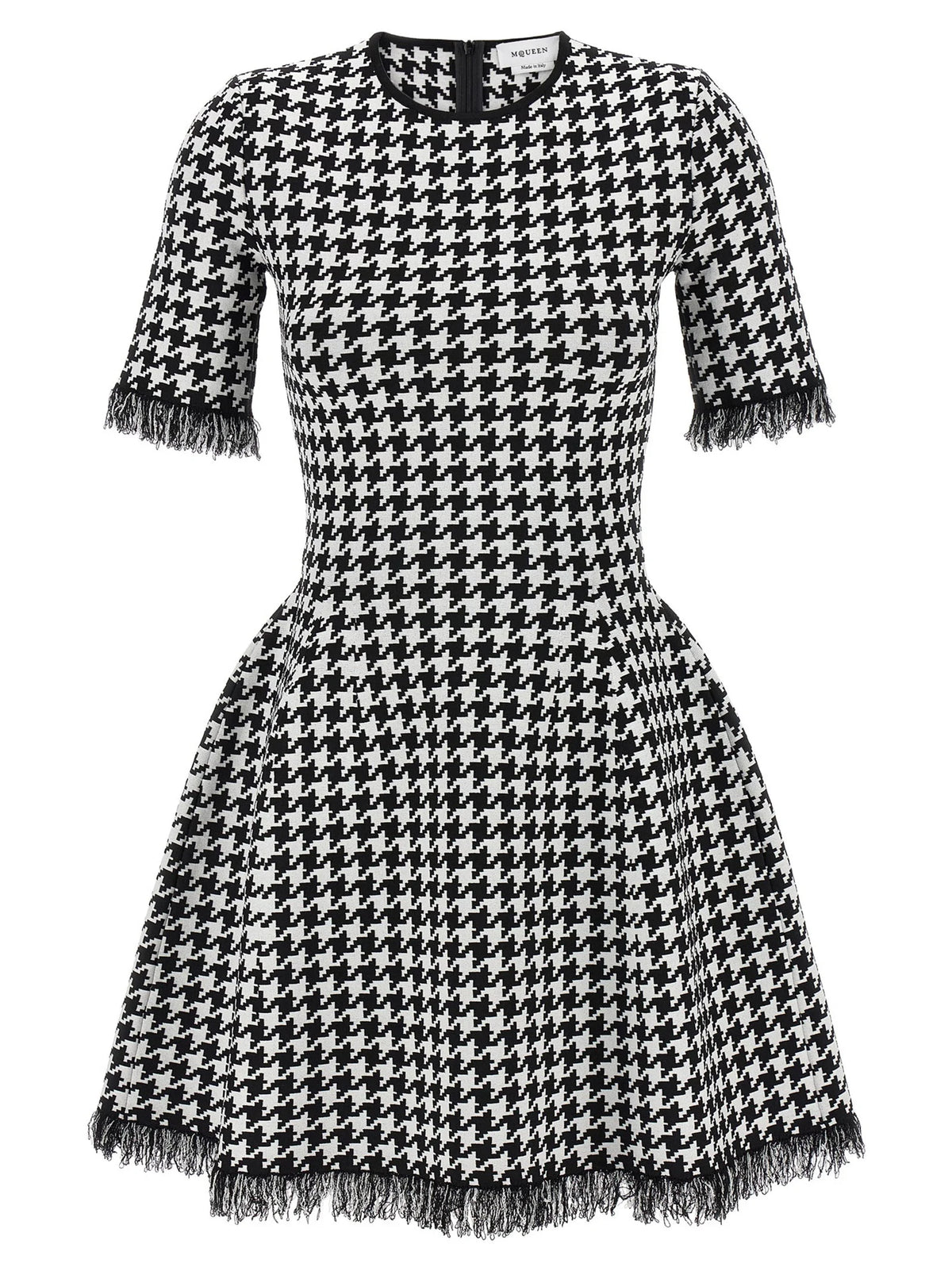 Alexander McQueen Bicolor Viscose Short Dress - S