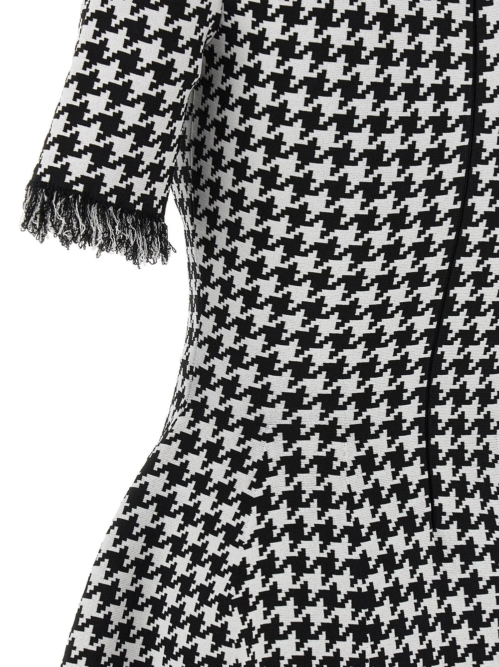 Alexander McQueen Bicolor Viscose Short Dress - S