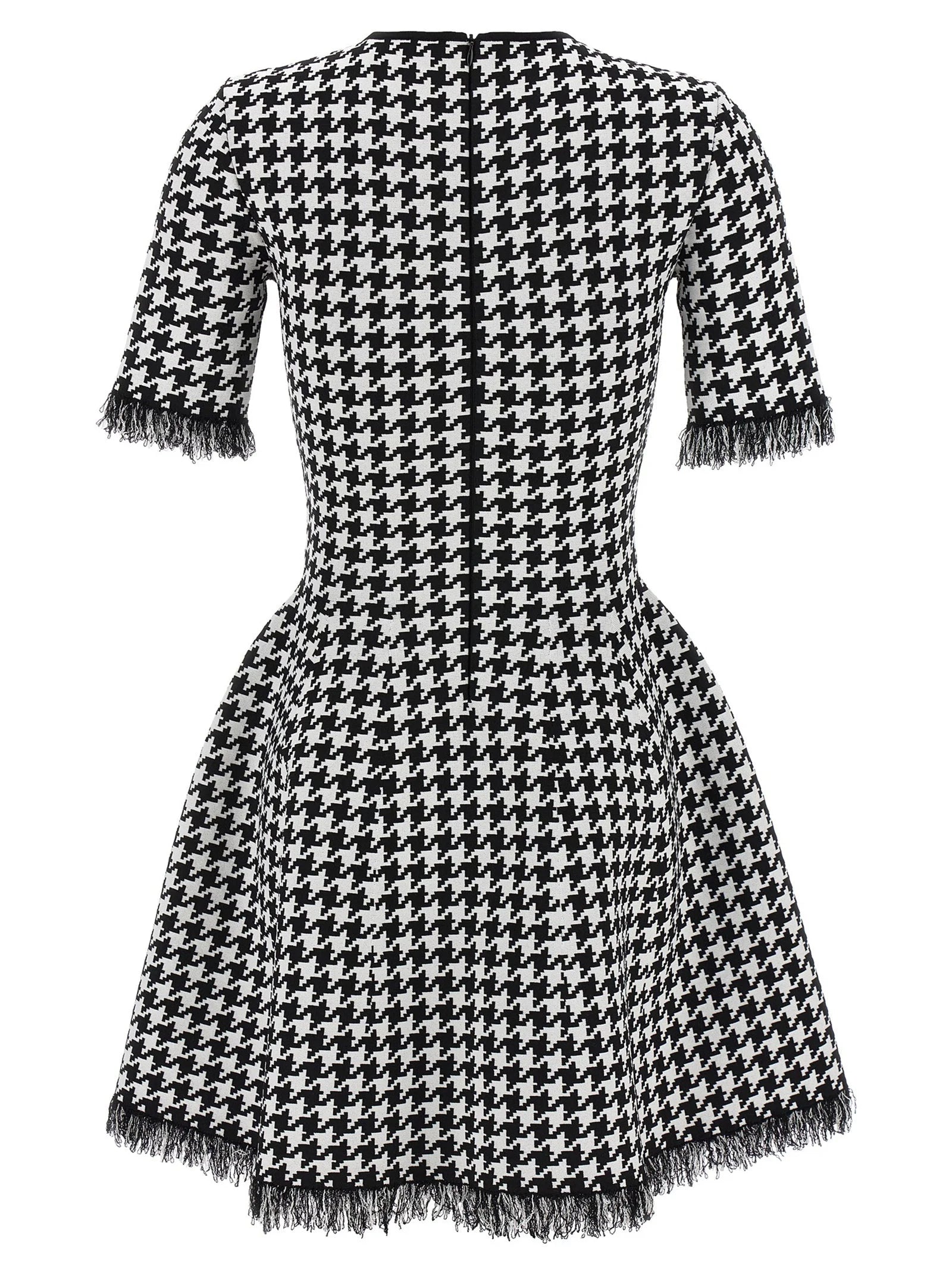 Alexander McQueen Bicolor Viscose Short Dress - S