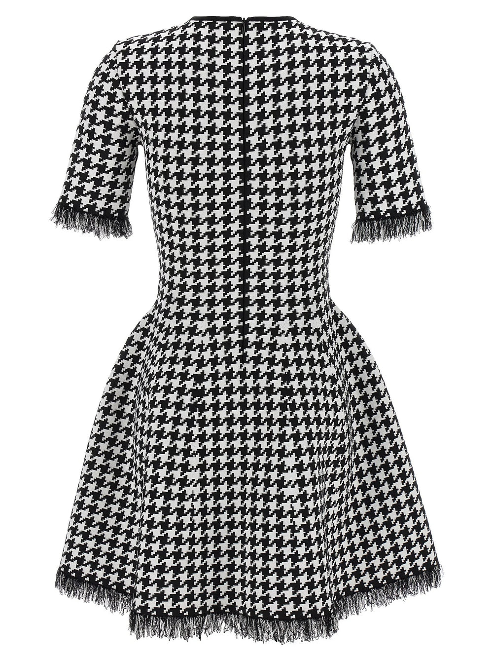 Alexander McQueen Bicolor Viscose Short Dress - S