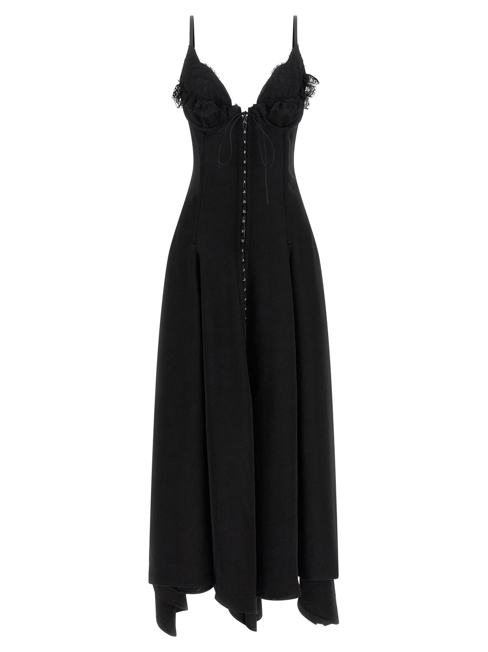 Alexander McQueen Black Acetate Long Dress - IT40