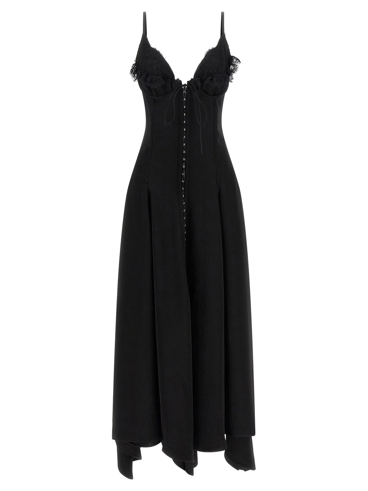 Alexander McQueen Black Acetate Long Dress - IT40