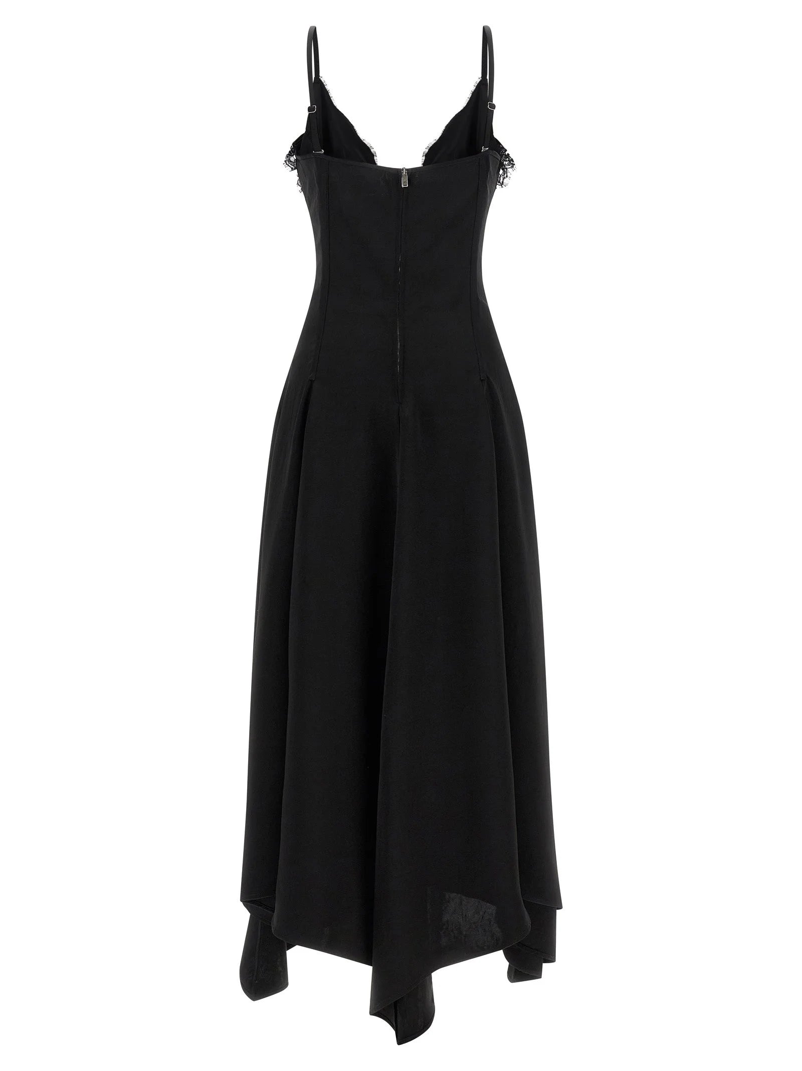 Alexander McQueen Black Acetate Long Dress - IT40