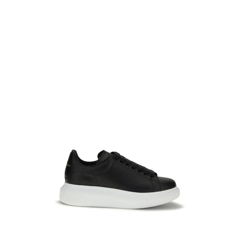Alexander McQueen Black Calf Leather Bos Taurus Platform Sneakers