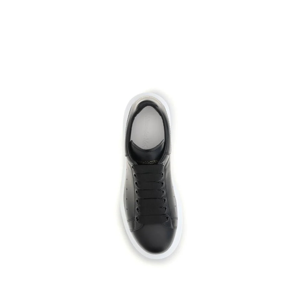 Alexander McQueen Black Calf Leather Bos Taurus Platform Sneakers