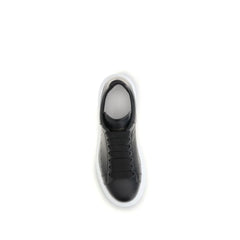 Alexander McQueen Black Calf Leather Bos Taurus Platform Sneakers
