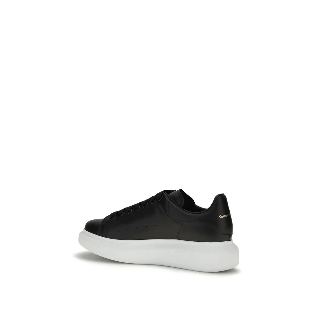 Alexander McQueen Black Calf Leather Bos Taurus Platform Sneakers