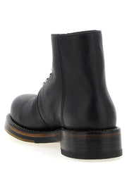 Alexander McQueen Black Calfskin Ankle Boots