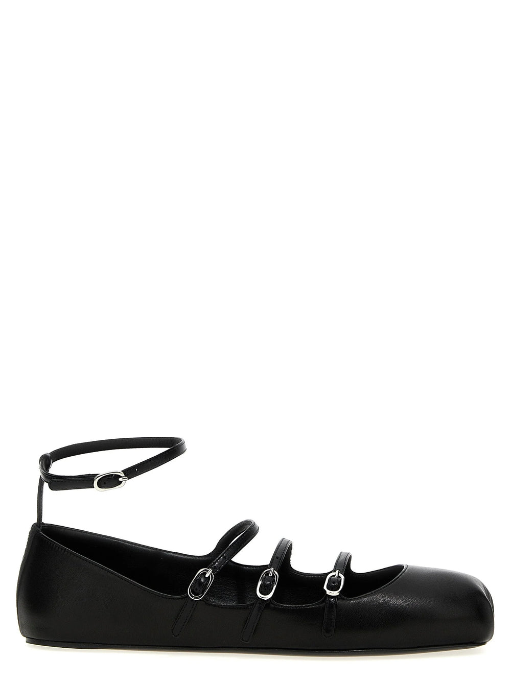 Alexander McQueen Black Calfskin Ballet Flats - EU38/US8