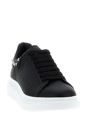 Ténis Chunky em Pele de Vitelo Preta Alexander McQueen
