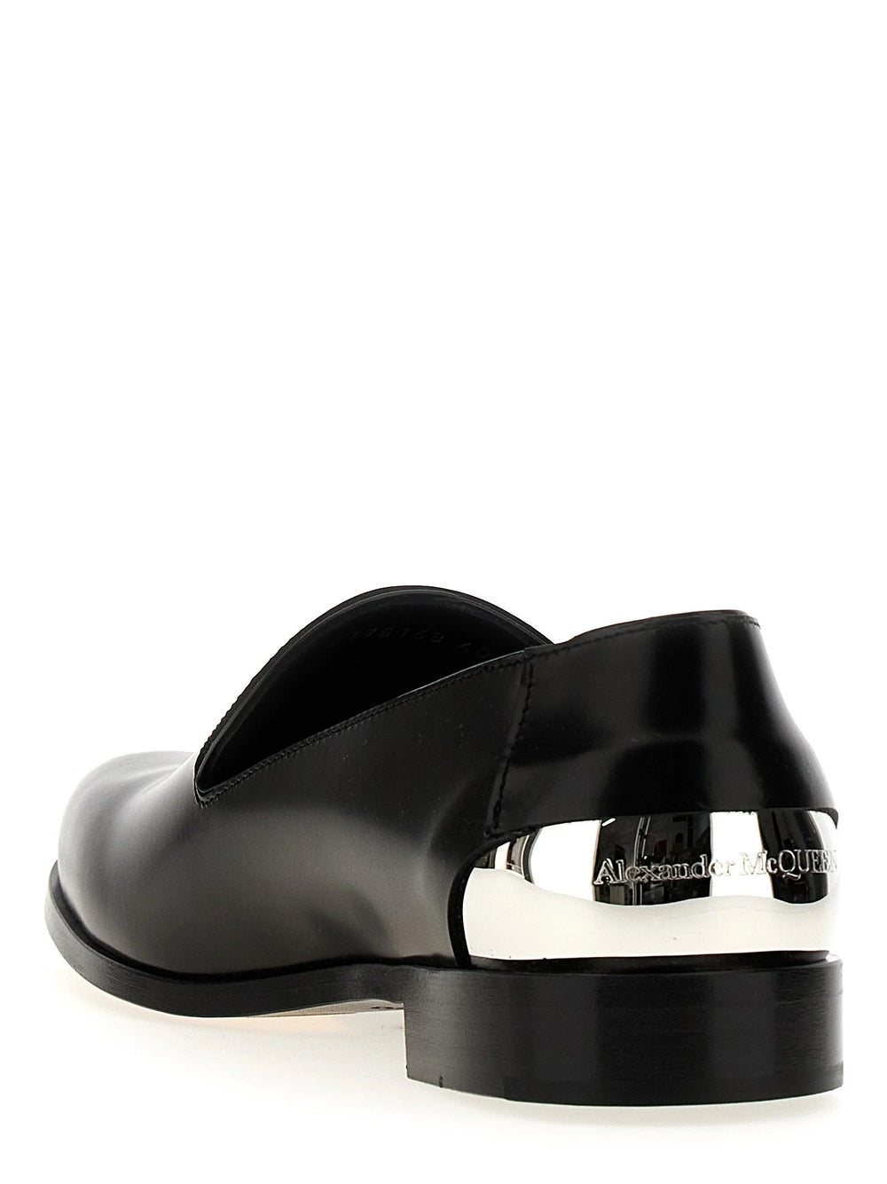 Alexander McQueen Black Calfskin Slip-On Loafers - EU 40 | US 7