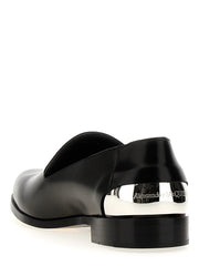 Alexander McQueen Black Calfskin Slip-On Loafers - EU 40 | US 7