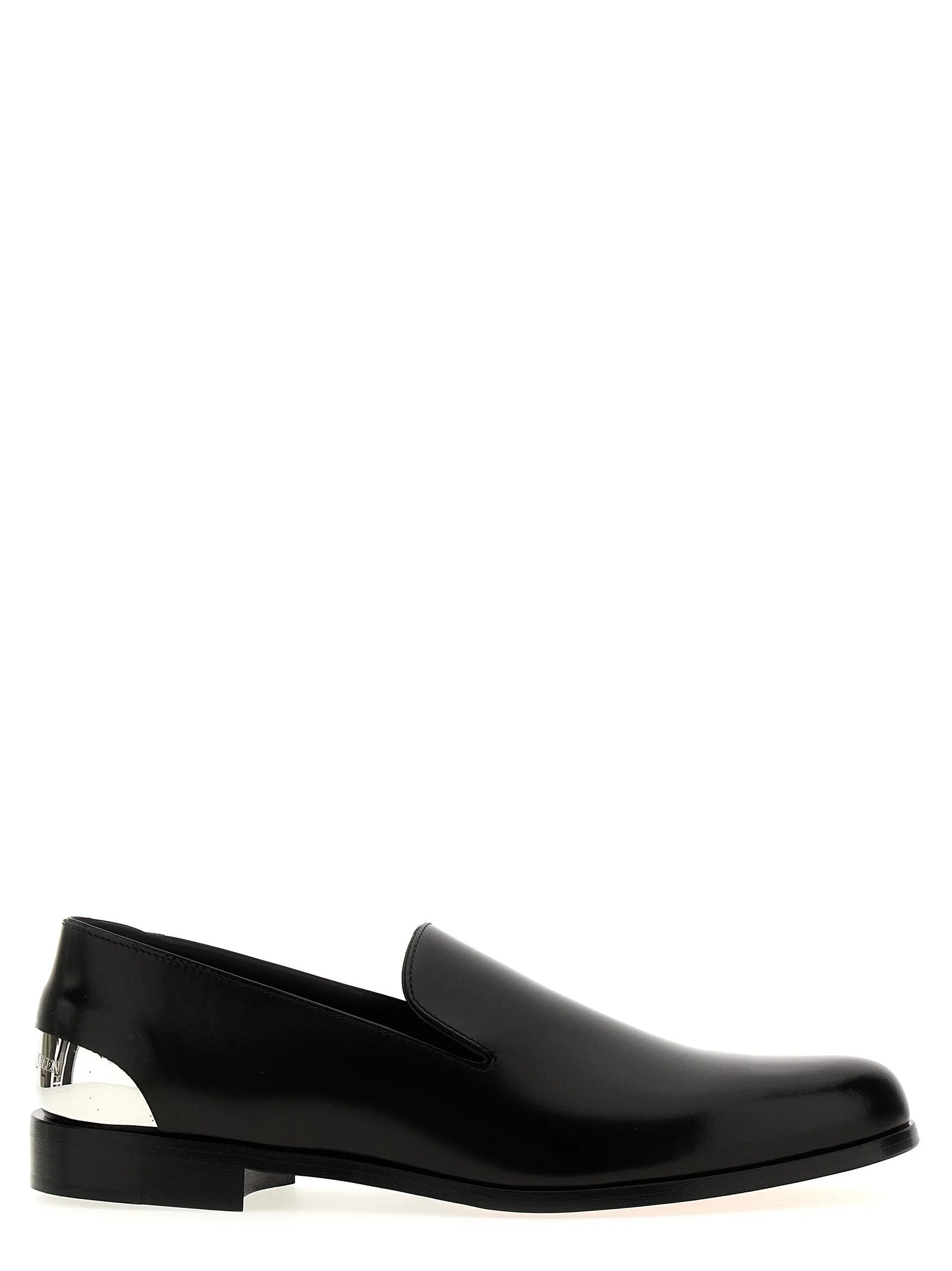 Alexander McQueen Black Calfskin Slip-On Loafers - EU 40 | US 7
