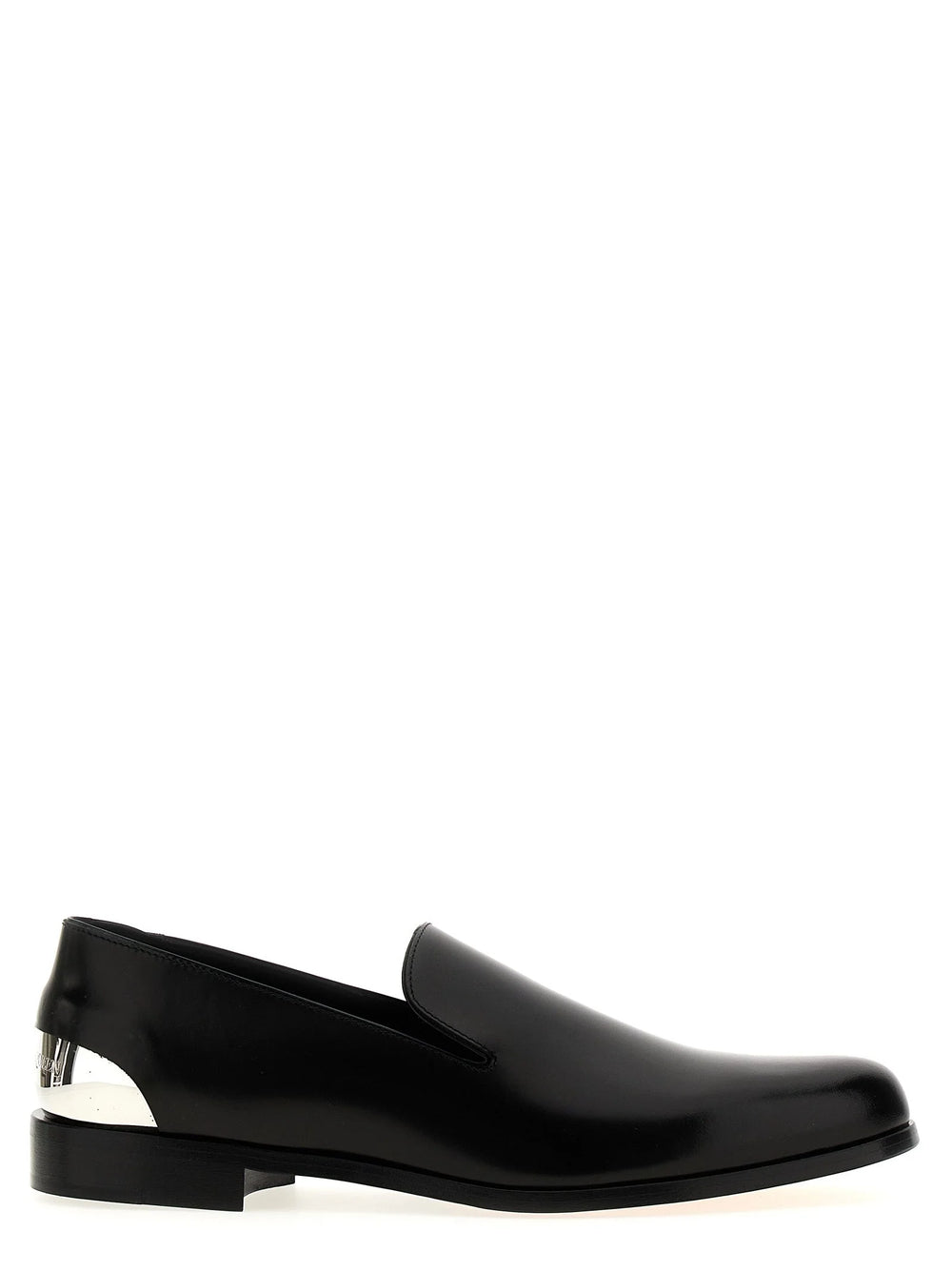 Alexander McQueen Black Calfskin Slip-On Loafers - EU 40 | US 7