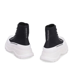 Alexander McQueen Black Canvas High Top Sneakers - EU39.5/US9.5