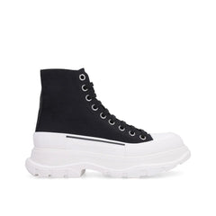 Alexander McQueen Black Canvas High Top Sneakers - EU39.5/US9.5