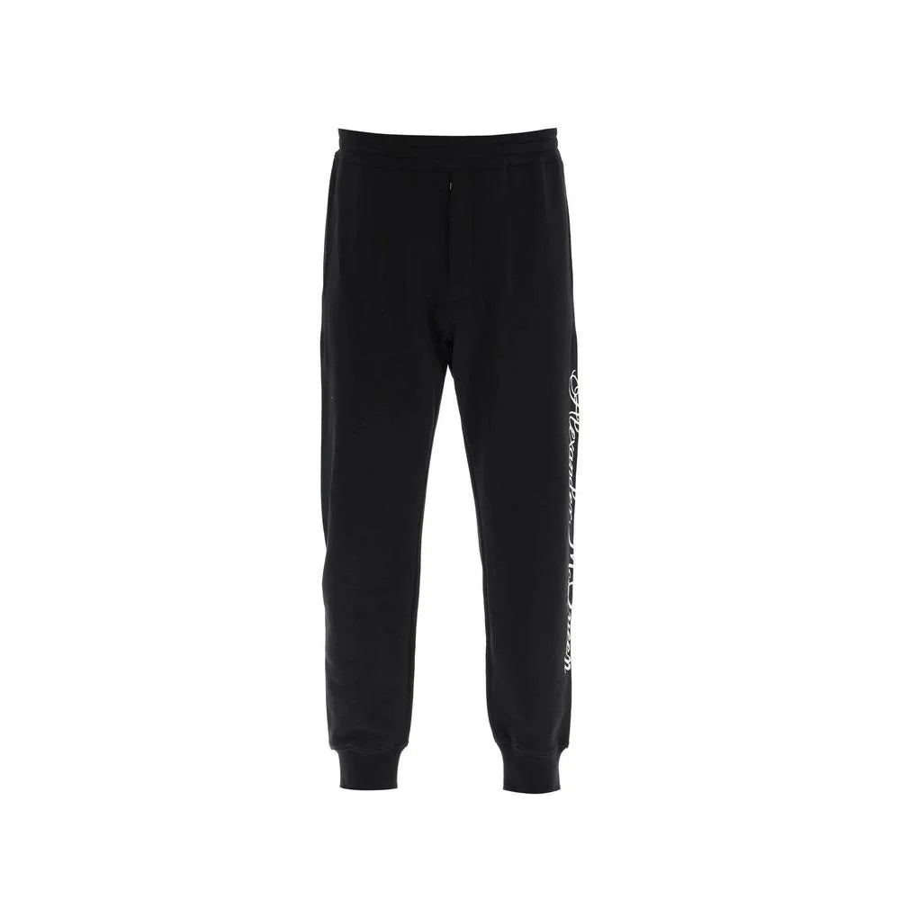 Alexander McQueen Black Cotton Athletic Pants - S