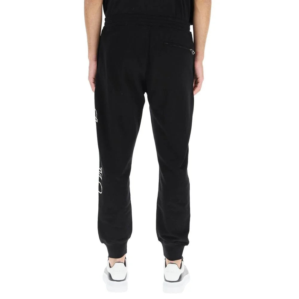 Alexander McQueen Black Cotton Athletic Pants - S
