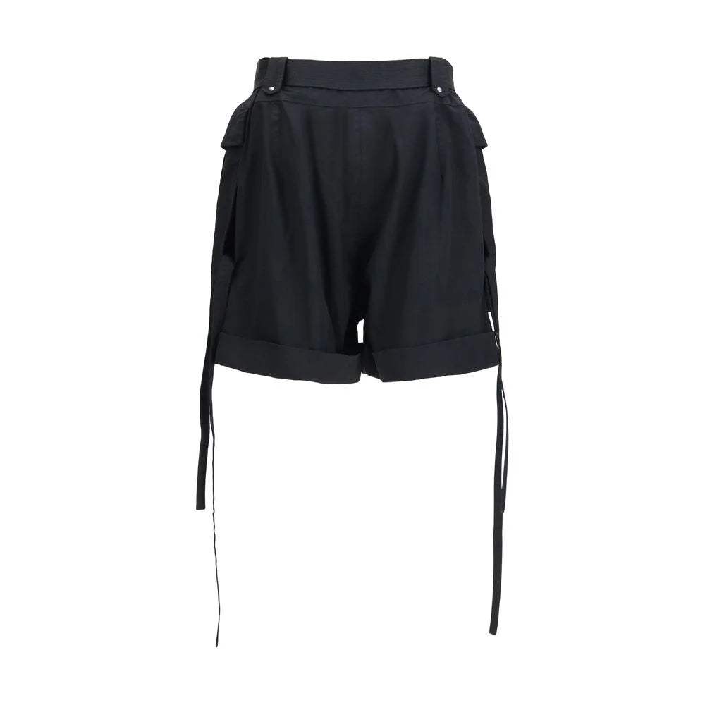 Alexander McQueen Black Cotton Cargo Shorts