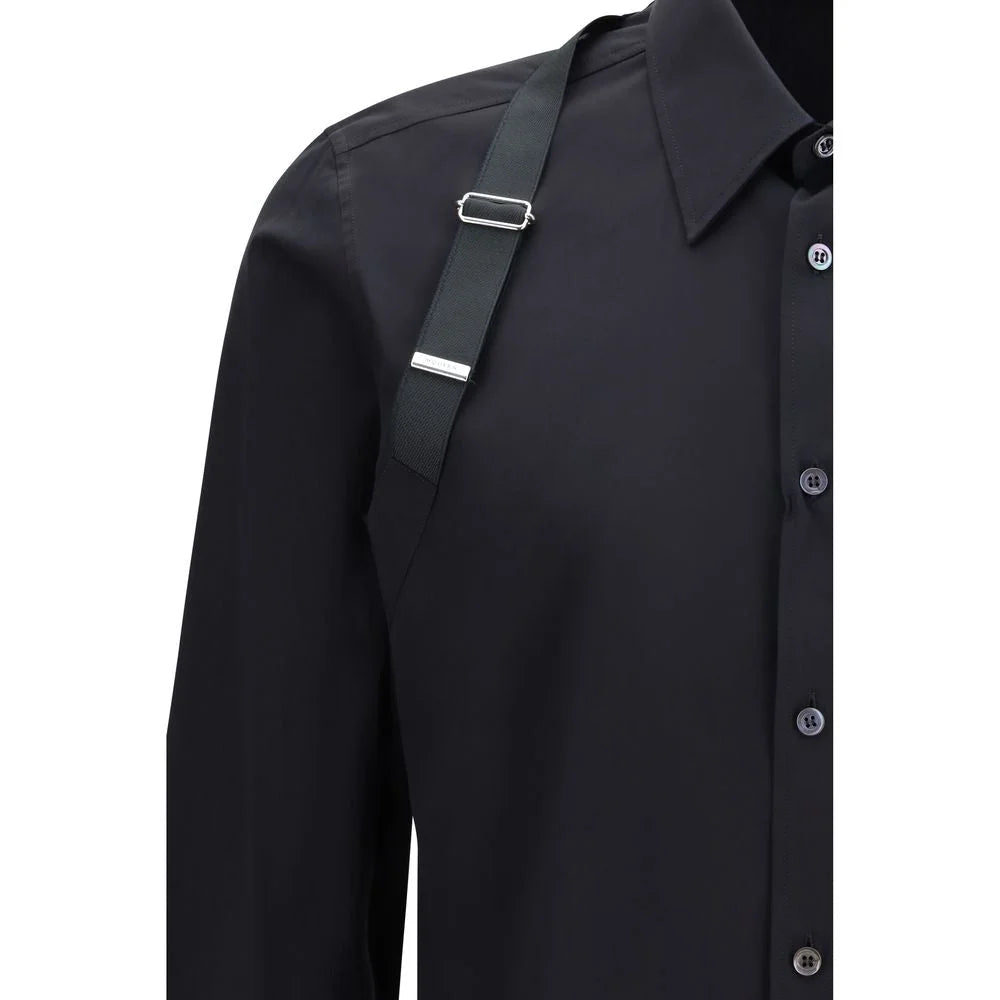 Alexander McQueen Black Cotton Dress Shirt - 16