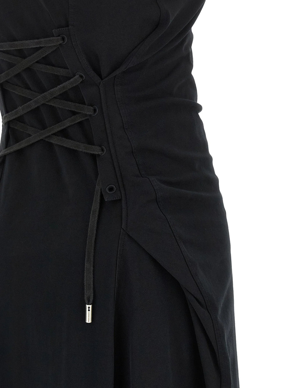 Alexander McQueen Black Cotton Long Dress - IT42