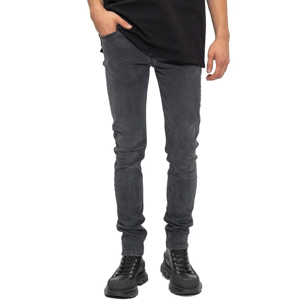 Alexander McQueen Black Cotton Skinny Jeans - IT52 | XL