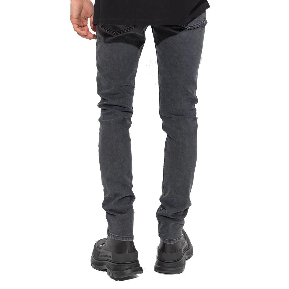 Alexander McQueen Black Cotton Skinny Jeans - IT52 | XL