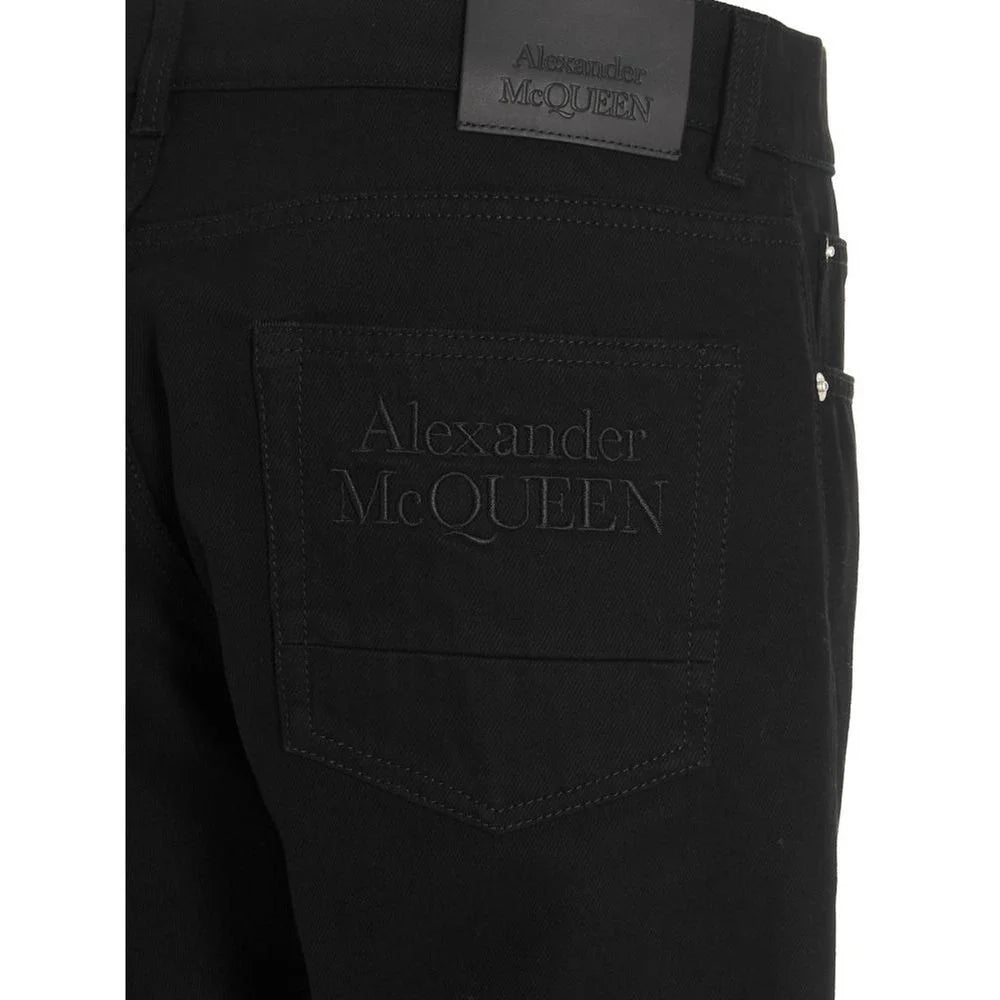 Alexander McQueen Black Cotton Skinny Jeans - IT54 | XL