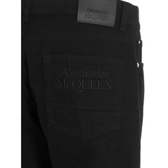 Alexander McQueen Black Cotton Skinny Jeans - IT54 | XL