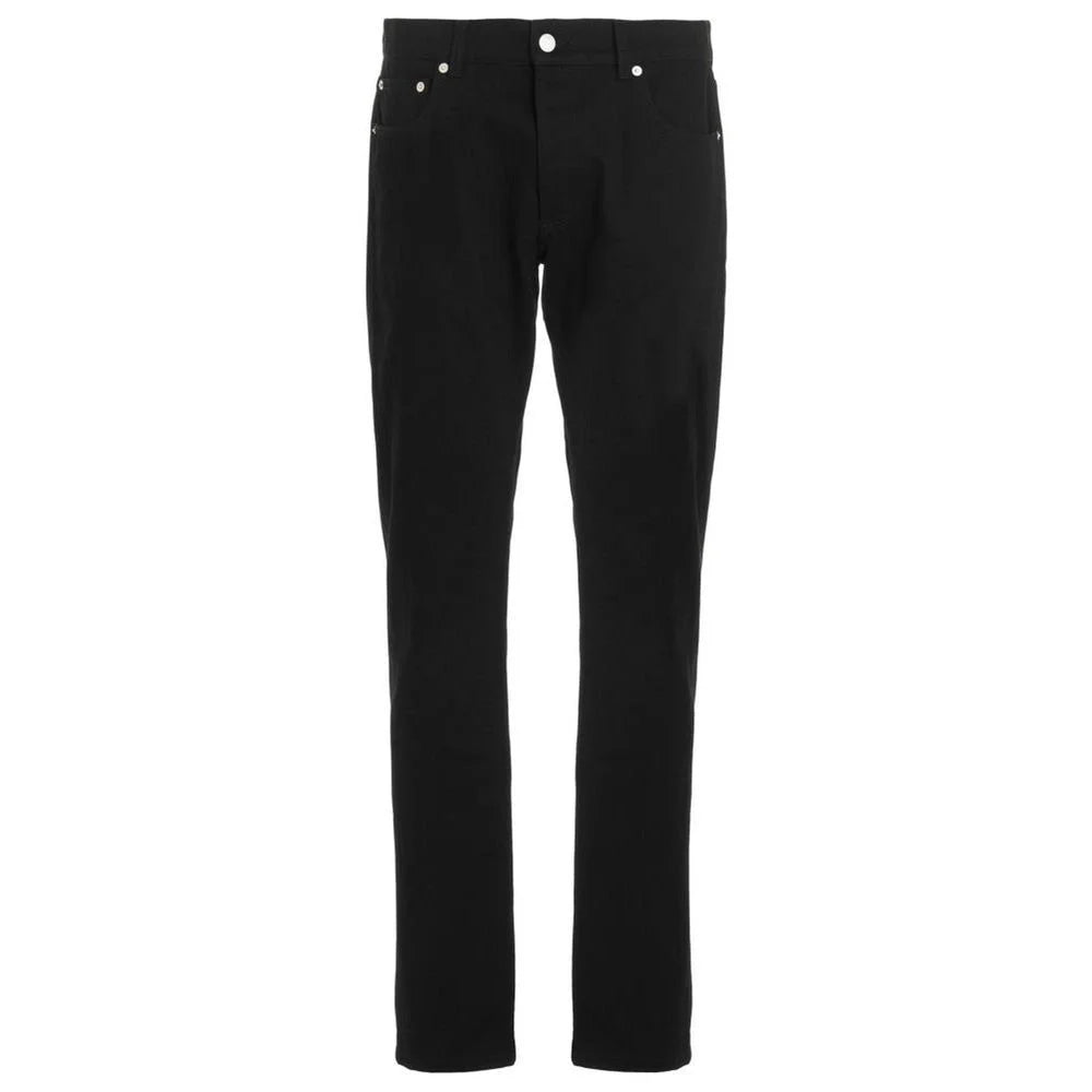 Alexander McQueen Black Cotton Skinny Jeans - IT54 | XL