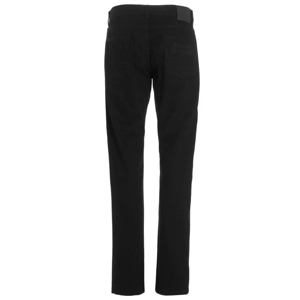 Alexander McQueen Black Cotton Skinny Jeans - IT54 | XL