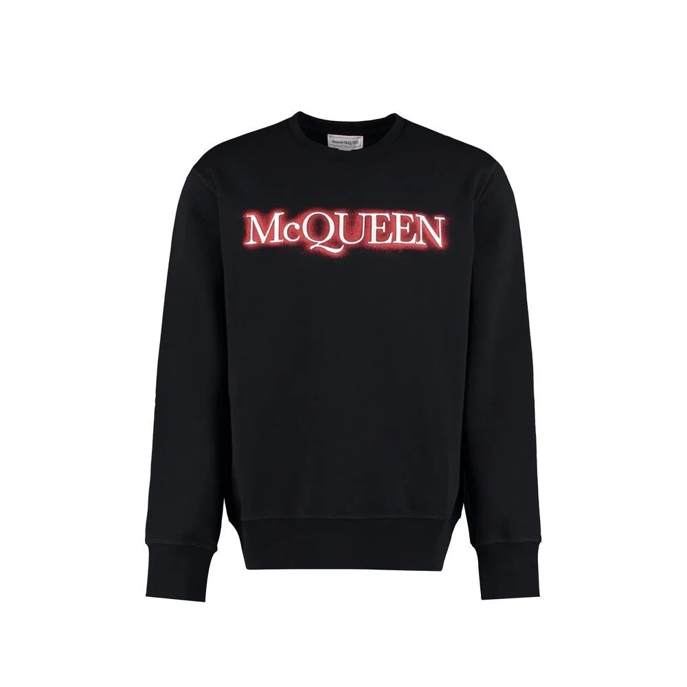 Alexander McQueen Black Cotton Sweatshirt