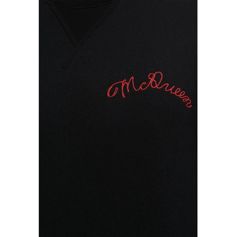 Alexander McQueen Black Cotton Sweatshirt