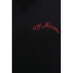 Alexander McQueen Black Cotton Sweatshirt