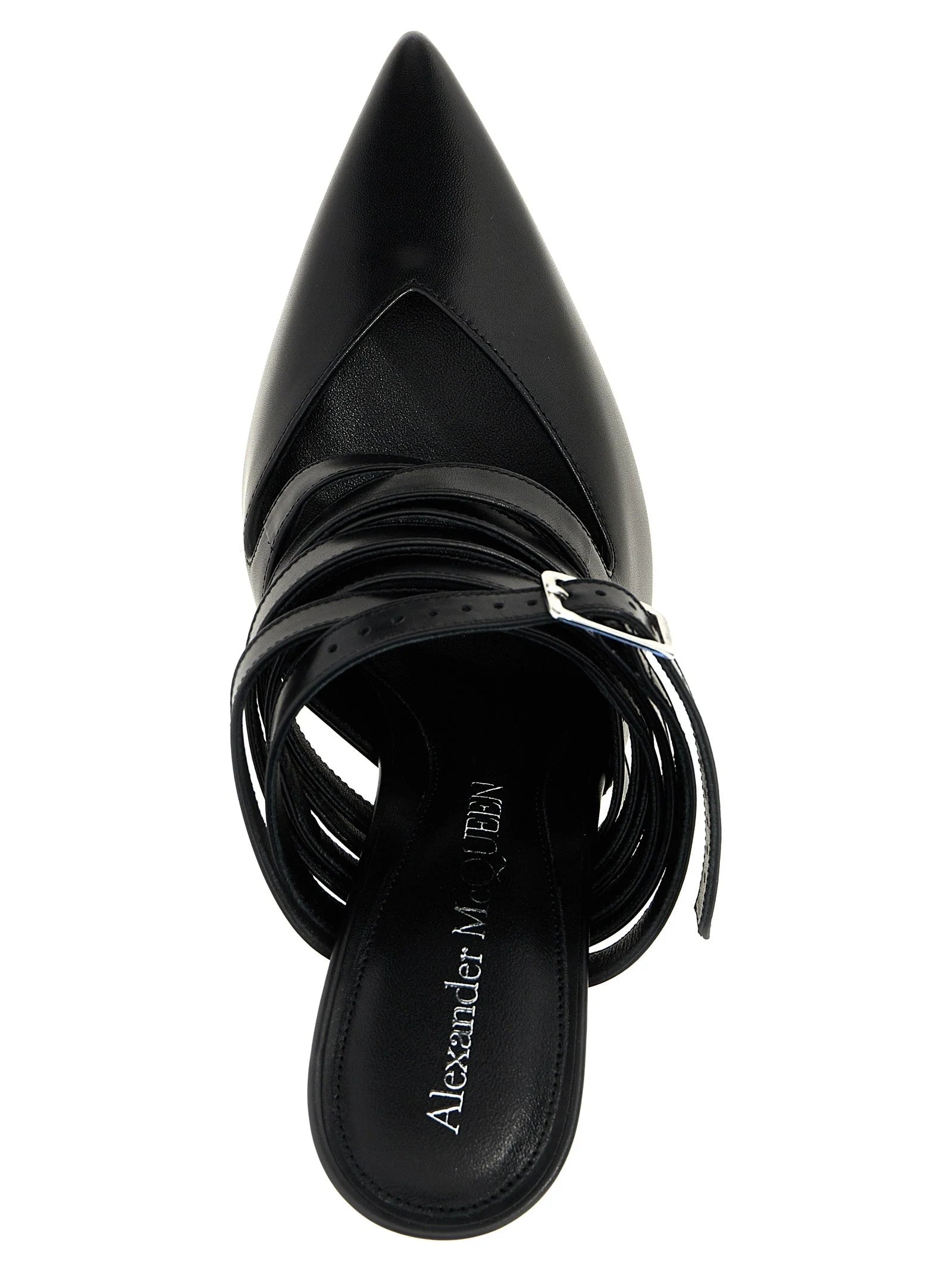 Alexander McQueen Black Cowhide High Heel Pumps - EU41/US11