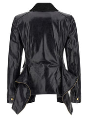 Alexander McQueen Black Cowhide Leather Jacket - IT38