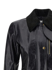 Alexander McQueen Black Cowhide Leather Jacket - IT38