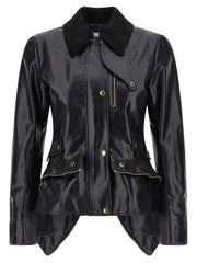 Alexander McQueen Black Cowhide Leather Jacket - IT38