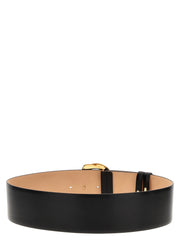 Alexander McQueen Black Cowhide Regular Belt - 85 cm / 34 Inches