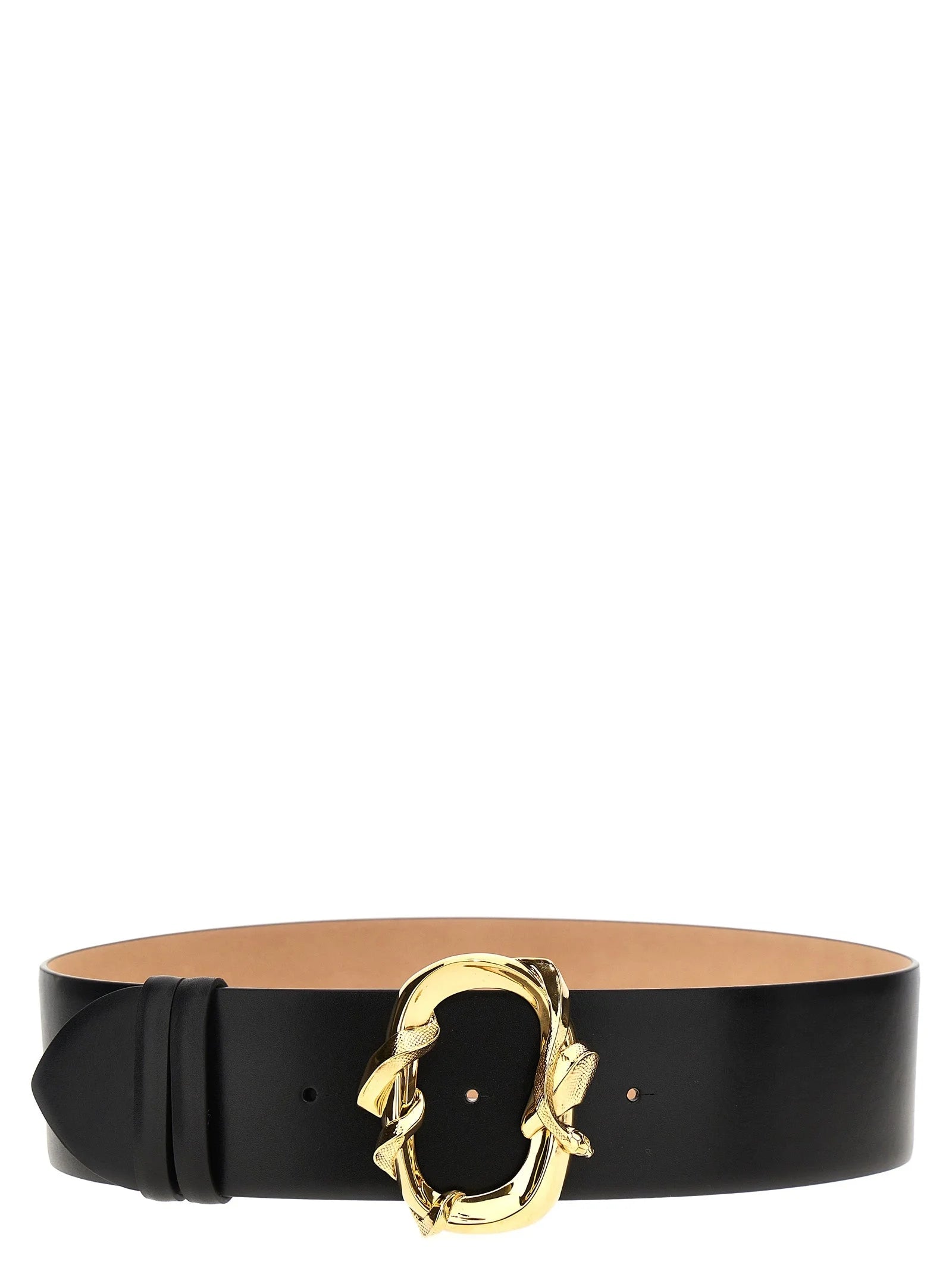 Alexander McQueen Black Cowhide Regular Belt - 85 cm / 34 Inches