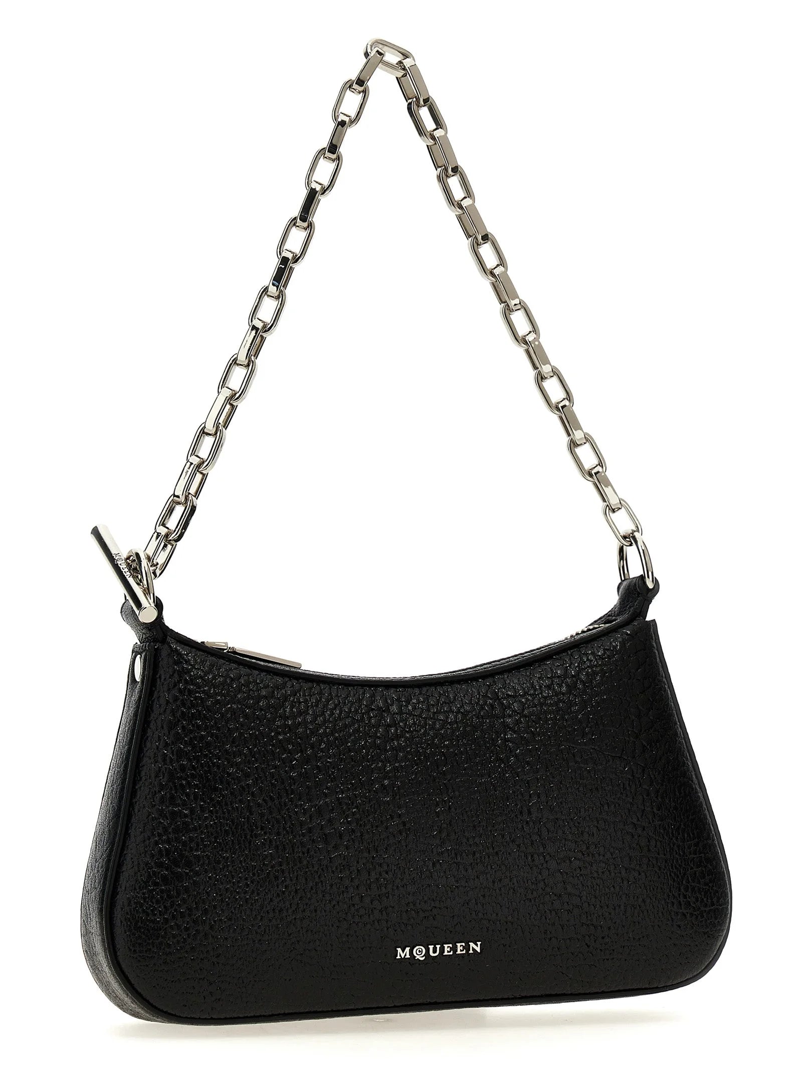 Alexander McQueen Zwarte Handtas van Lamsleer