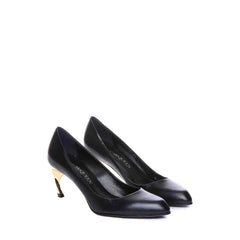 Alexander McQueen Black Lambskin High Heel Pumps