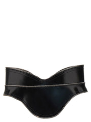 Alexander McQueen Black Leather Regular Belt - 42