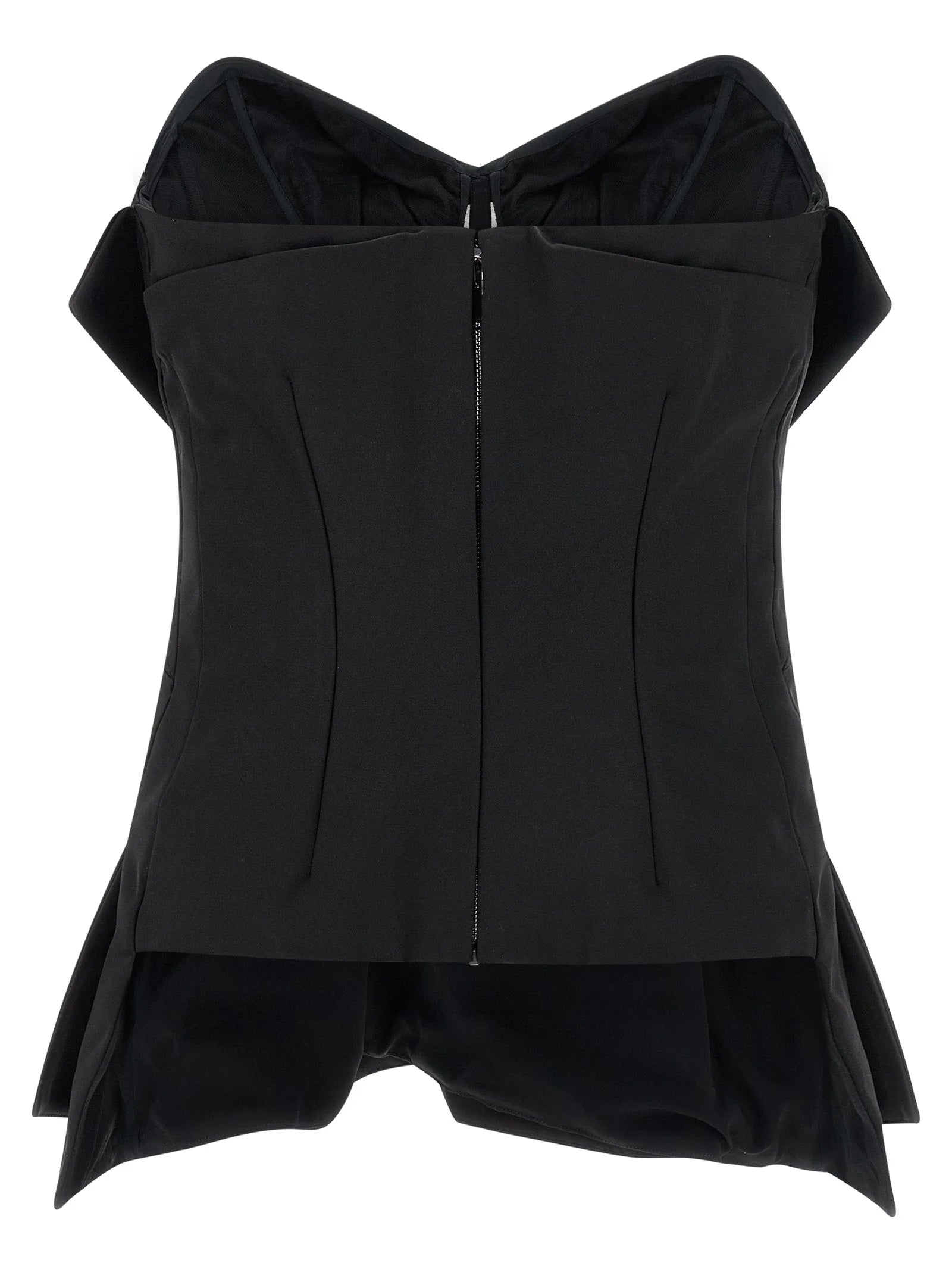Alexander McQueen Black Polyester Tank Tops