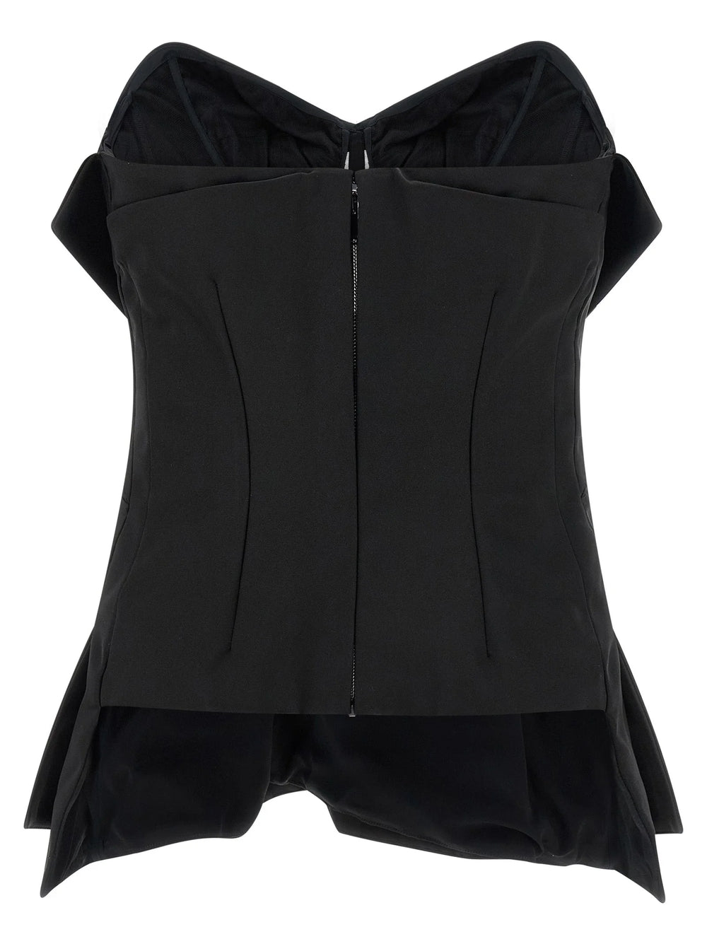 Alexander McQueen Black Polyester Tank Tops
