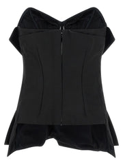Alexander McQueen Black Polyester Tank Tops