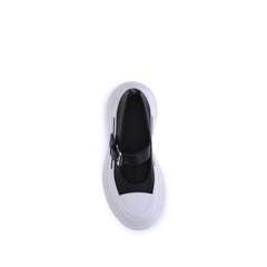 Alexander McQueen Black Rubber Ballet Flats - EU37.5/US7.5