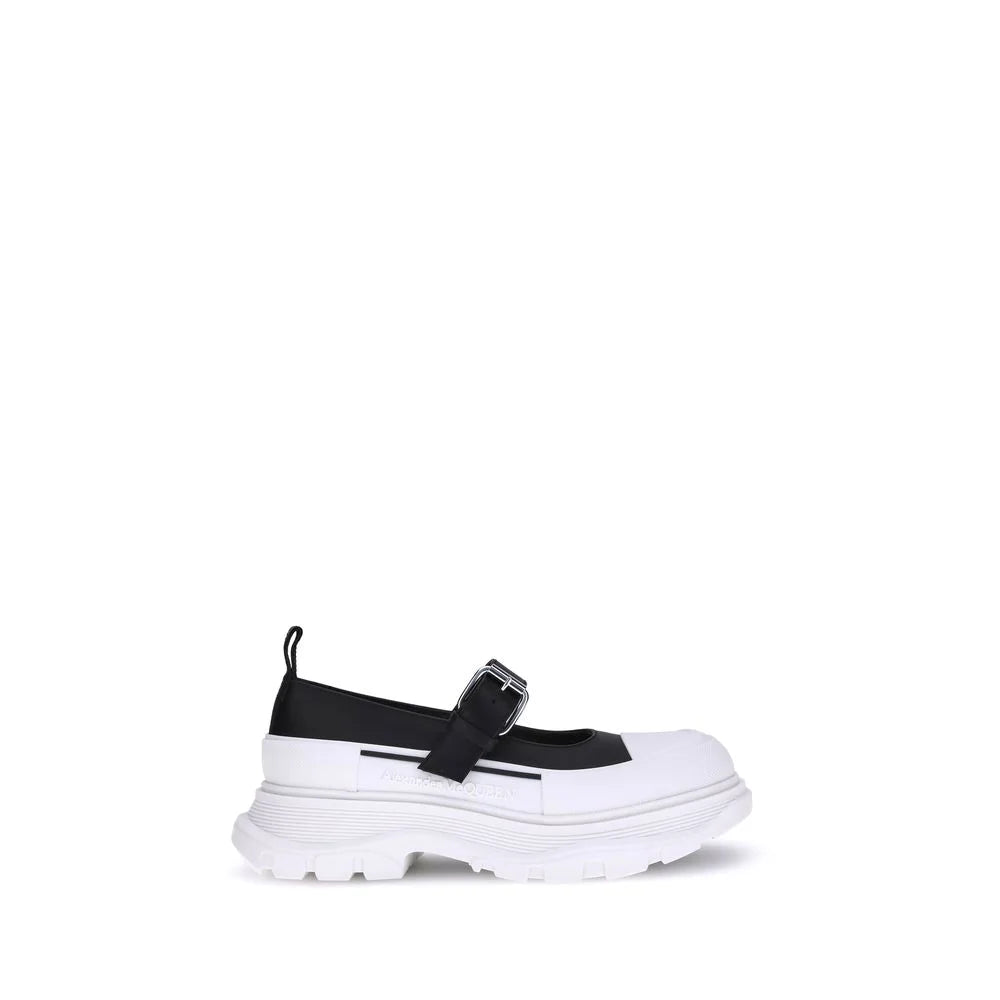 Alexander McQueen Black Rubber Ballet Flats - EU37.5/US7.5