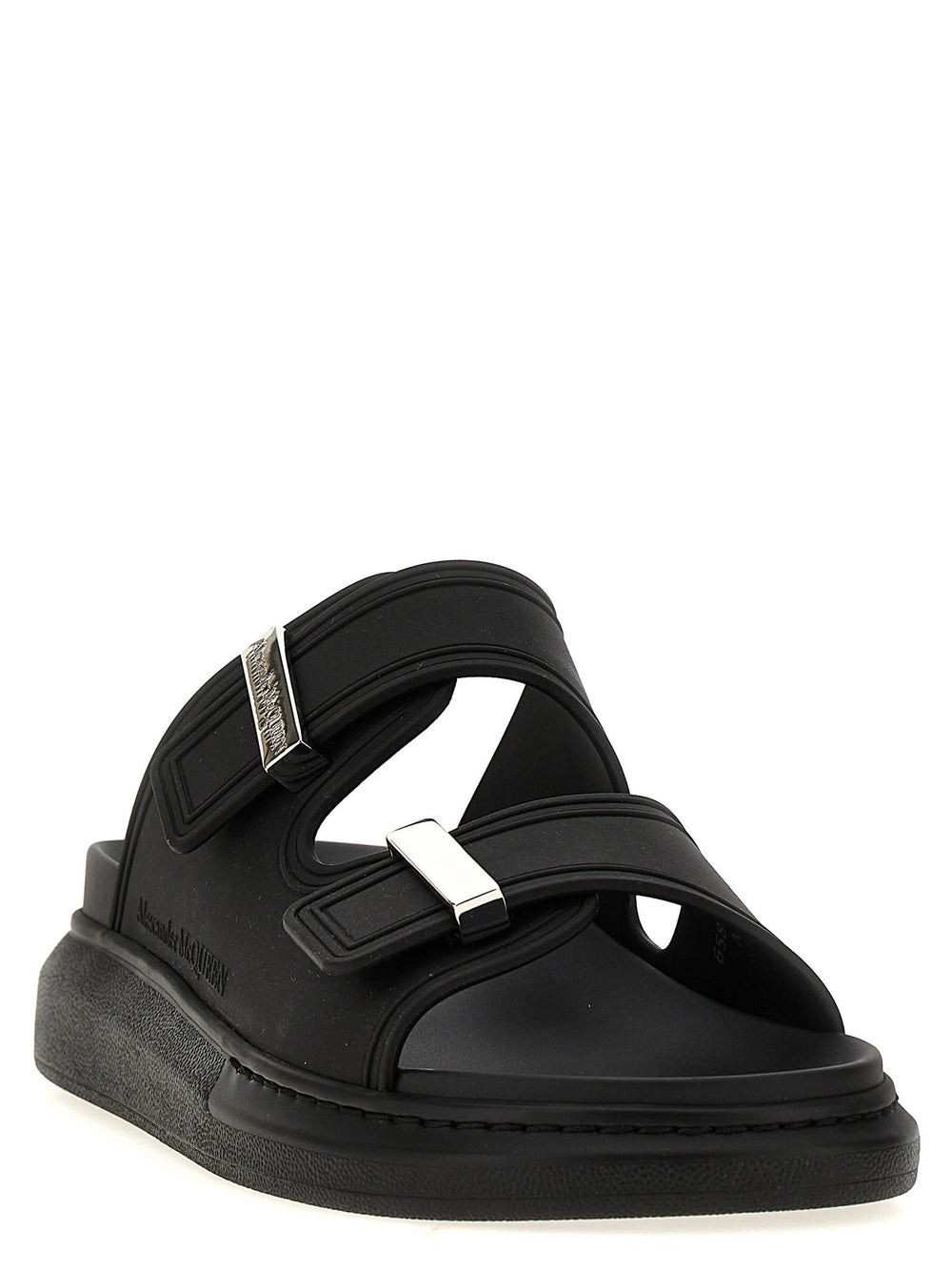 Alexander McQueen sorte gummisandaler - EU37/US7